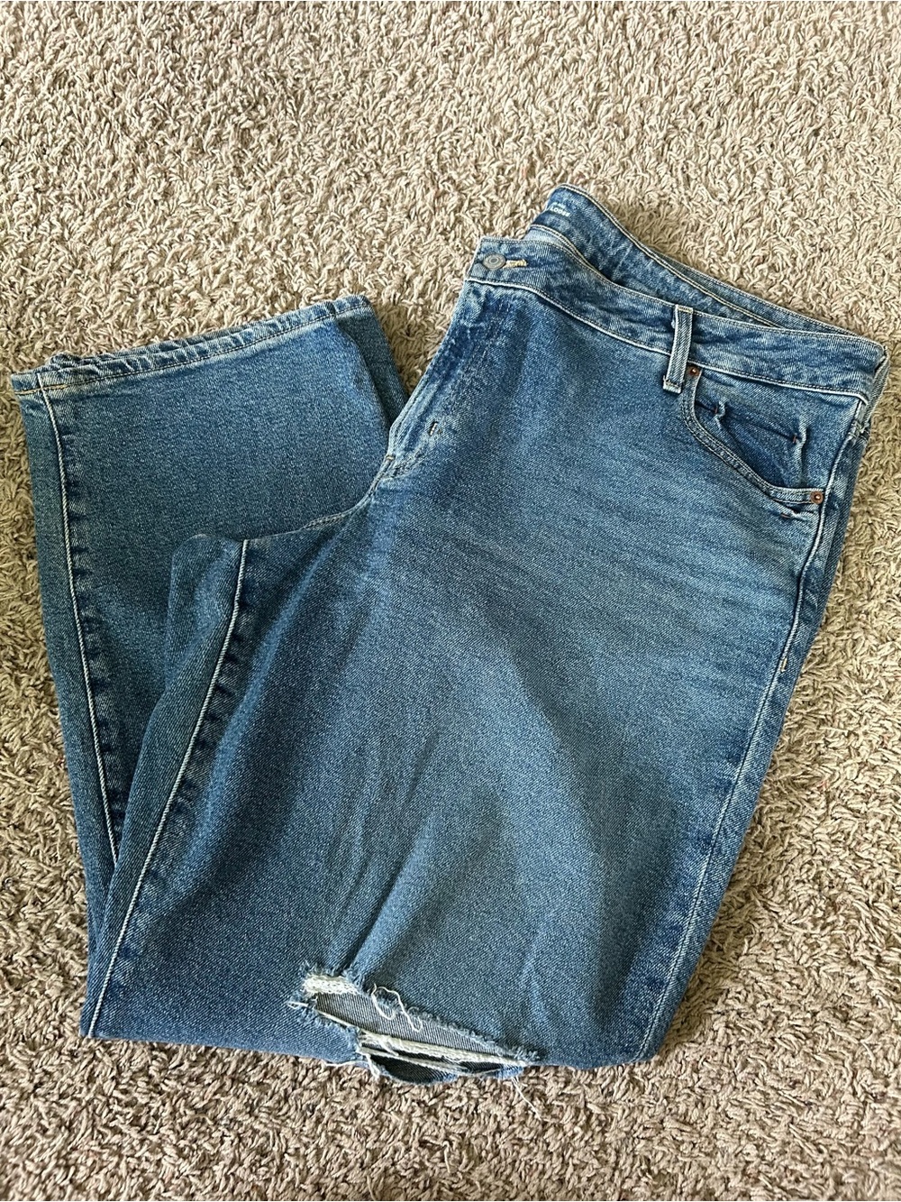 Old Navy Dark Blue Cropped Ankle Jeans